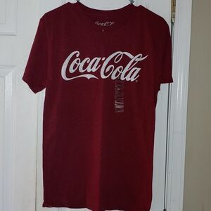 Authentic Coca Cola burnt red colort shirt  Sz S NWT